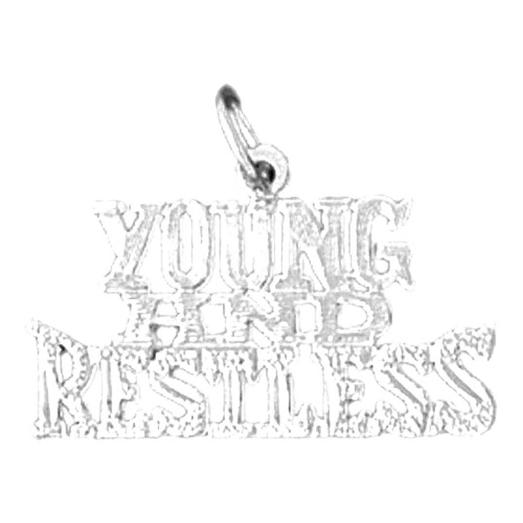 14K or 18K Gold Young And Restless Saying Pendant