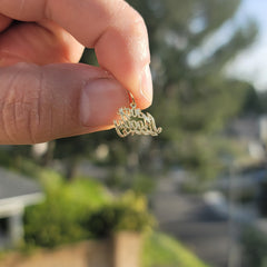 14K or 18K Gold 100% Moody Saying Pendant