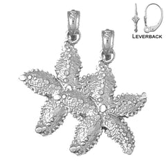 14K or 18K Gold Starfish Earrings
