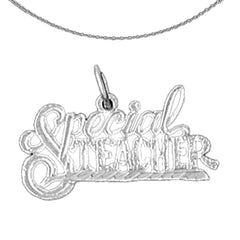 14K or 18K Gold Special Teacher Pendant