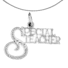 14K or 18K Gold Special Teacher Pendant