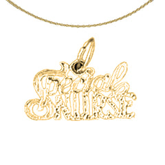 Colgante de enfermera especial de oro de 14 quilates o 18 quilates