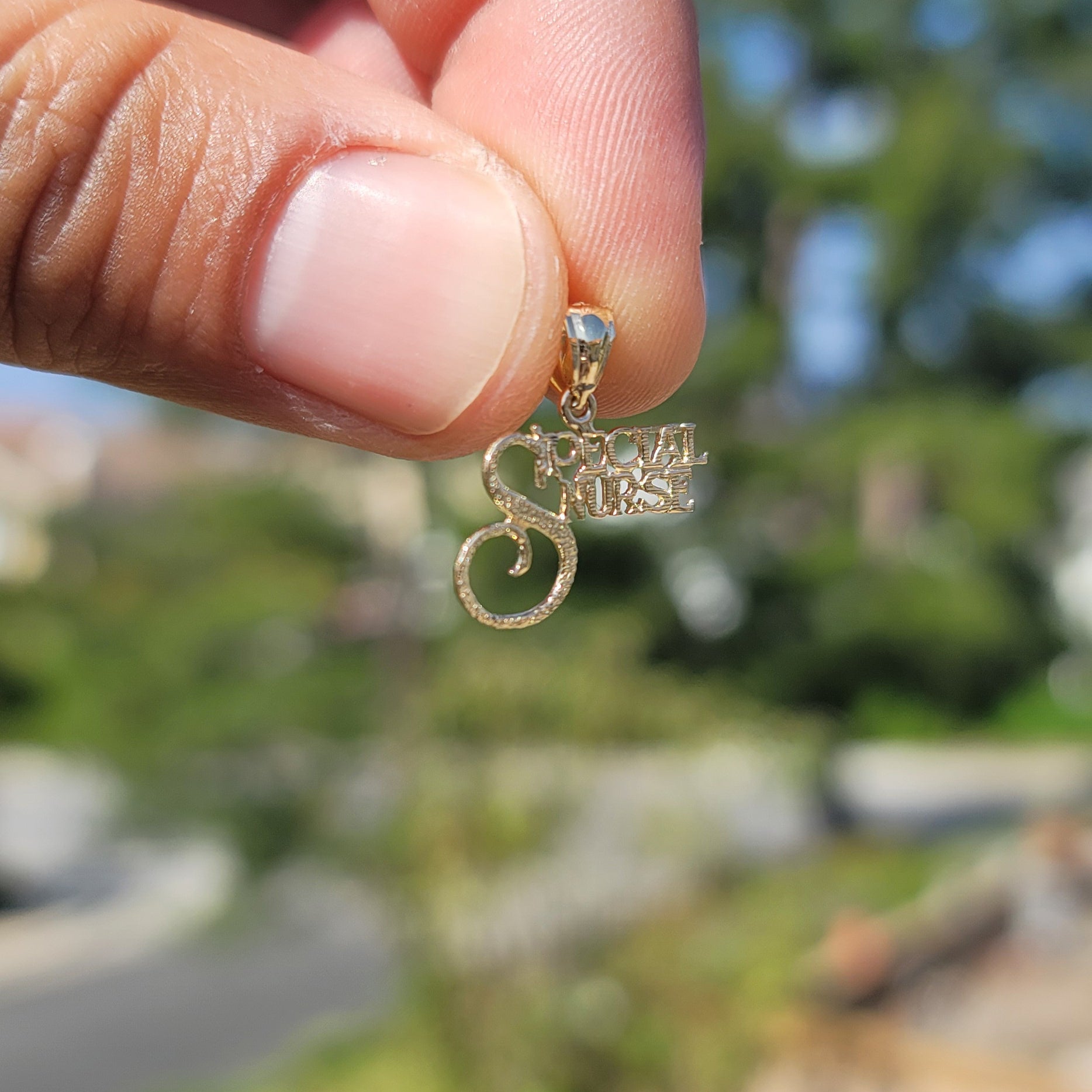 14K or 18K Gold Special Nurse Pendant