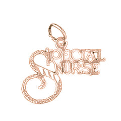 14K or 18K Gold Special Nurse Pendant