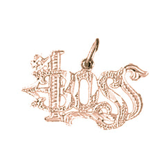 14K or 18K Gold #1 Boss Pendant