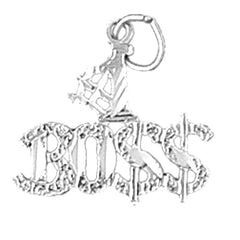 14K or 18K Gold #1 Boss Pendant