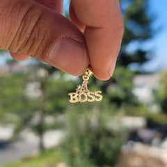 14K or 18K Gold #1 Boss Pendant