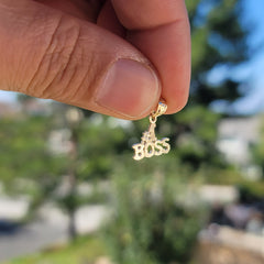 14K or 18K Gold #1 Boss Pendant