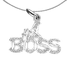 14K or 18K Gold #1 Boss Pendant