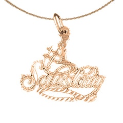 14K or 18K Gold #1 Sales Lady Pendant