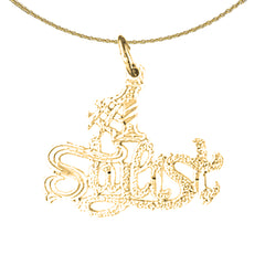14K or 18K Gold #1 Stylist Pendant