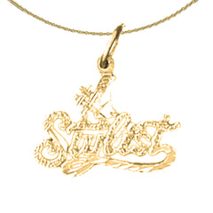14K or 18K Gold #1 Stylist Pendant