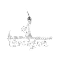 14K or 18K Gold #1 Designer Pendant