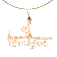 14K or 18K Gold #1 Designer Pendant