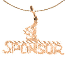 14K or 18K Gold #1 Sponsor Pendant