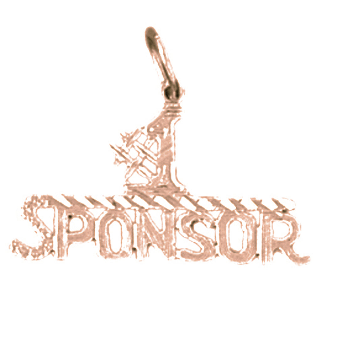 14K or 18K Gold #1 Sponsor Pendant