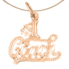 14K or 18K Gold #1 Coach Pendant