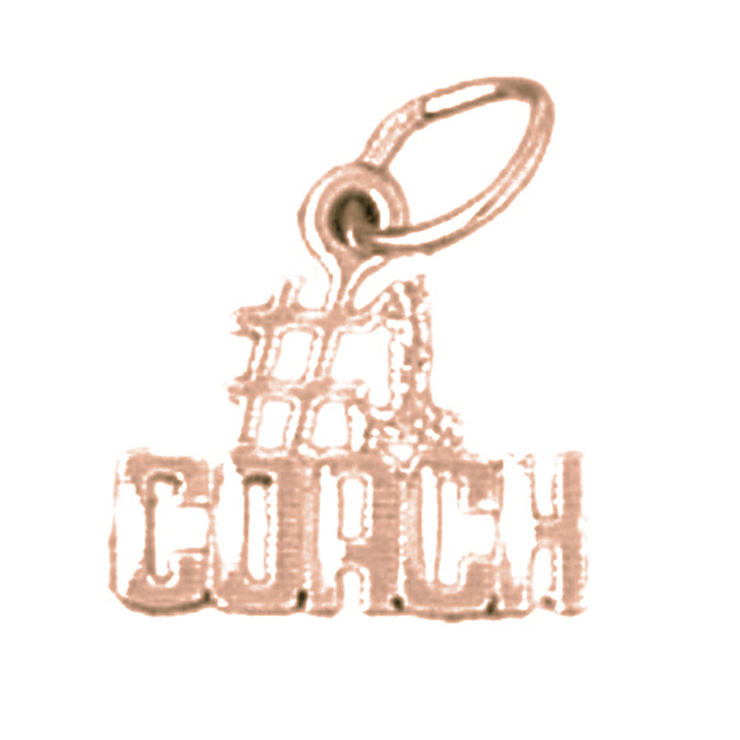14K or 18K Gold #1 Coach Pendant