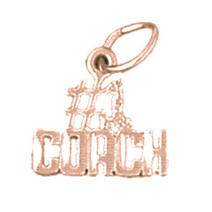 14K or 18K Gold #1 Coach Pendant