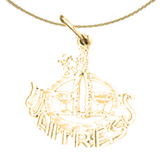 14K or 18K Gold #1 Waitress Pendant