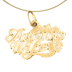 14K or 18K Gold Fireman's Wife Pendant
