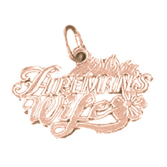 14K or 18K Gold Fireman's Wife Pendant