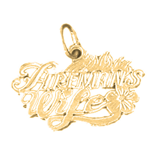 14K or 18K Gold Fireman's Wife Pendant