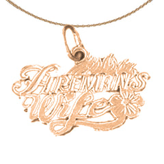 14K or 18K Gold Fireman's Wife Pendant