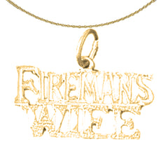 14K or 18K Gold Fireman's Wife Pendant