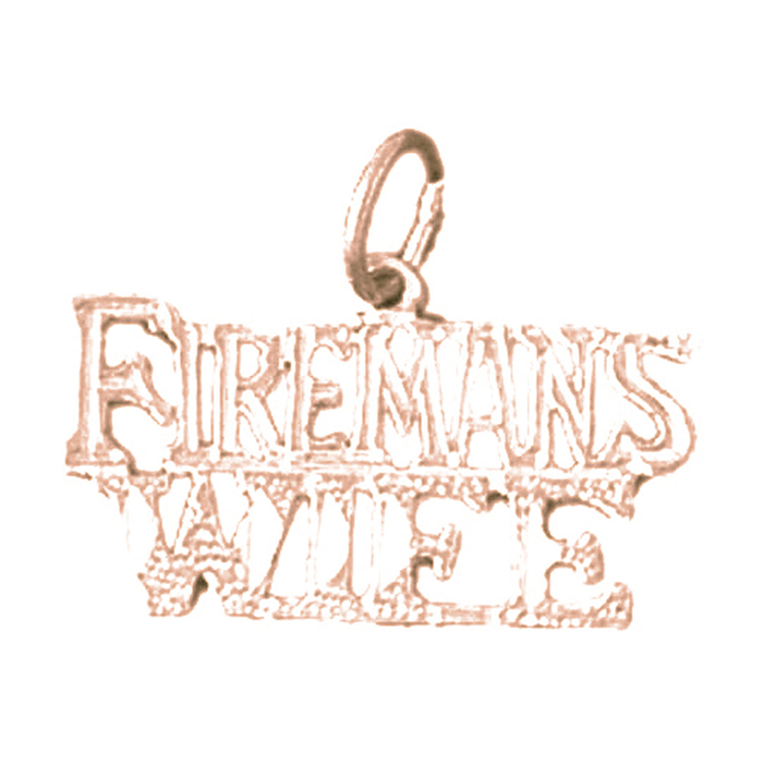 14K or 18K Gold Fireman's Wife Pendant