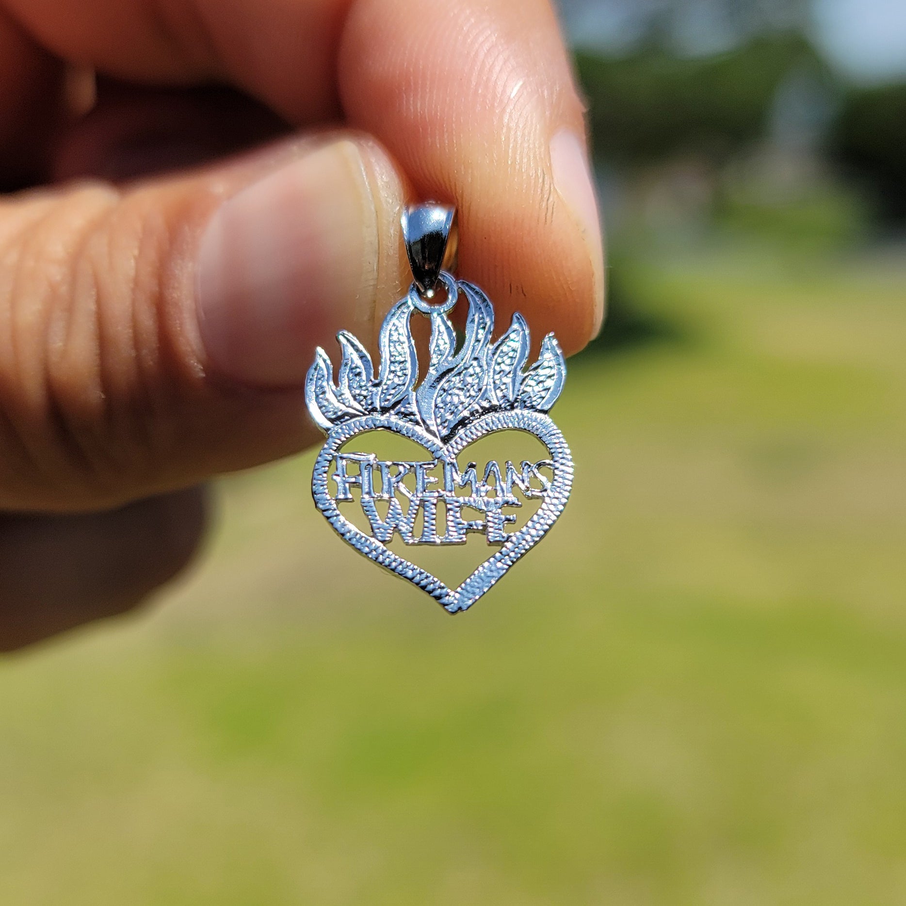 14K or 18K Gold Fireman's Wife Pendant