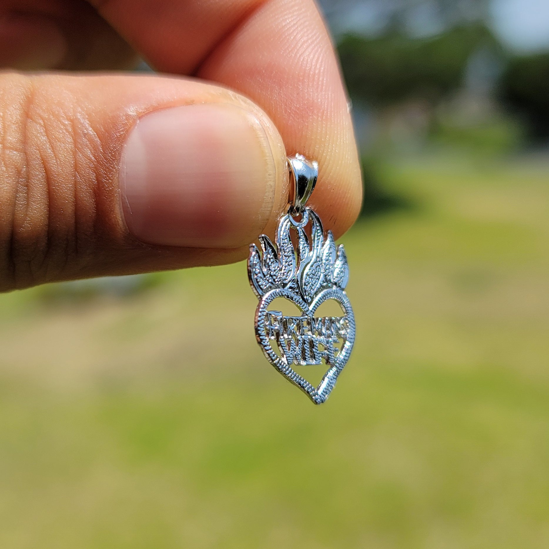 14K or 18K Gold Fireman's Wife Pendant