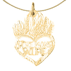14K or 18K Gold Fireman's Wife Pendant