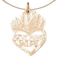 14K or 18K Gold Fireman's Wife Pendant