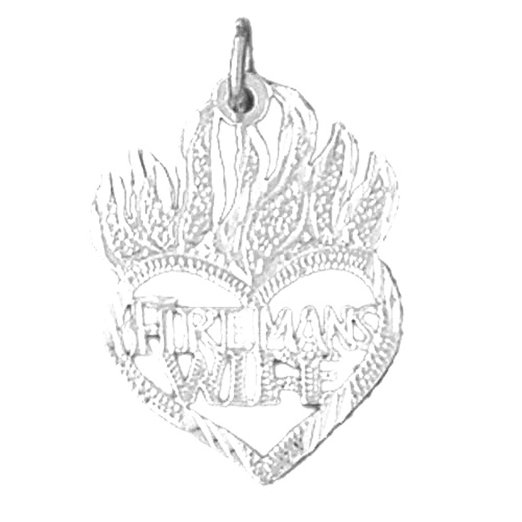 14K or 18K Gold Fireman's Wife Pendant