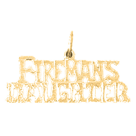 14K or 18K Gold Fireman's Daughter Pendant