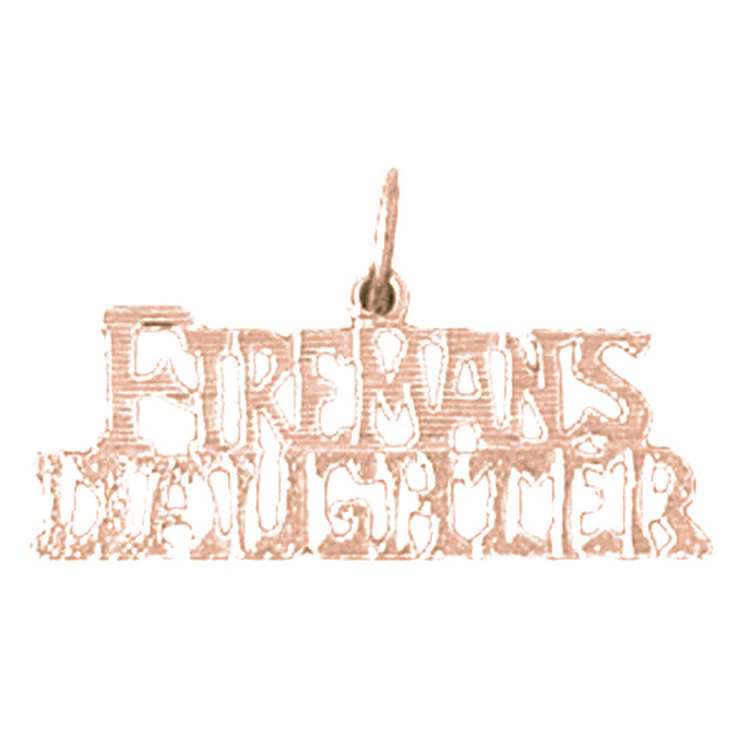 14K or 18K Gold Fireman's Daughter Pendant