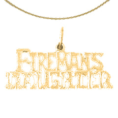14K or 18K Gold Fireman's Daughter Pendant