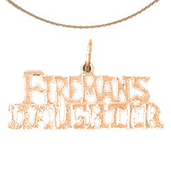 14K or 18K Gold Fireman's Daughter Pendant