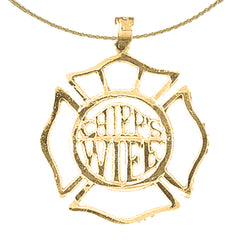 10K, 14K or 18K Gold Chief's Wife Pendant
