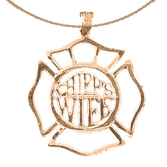 10K, 14K or 18K Gold Chief's Wife Pendant