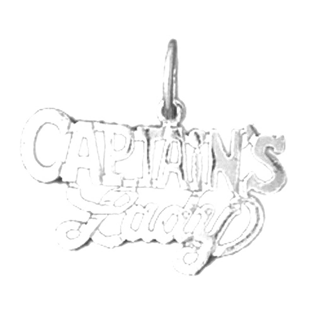 14K or 18K Gold Captain's Lady Pendant