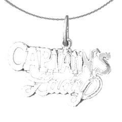 14K or 18K Gold Captain's Lady Pendant