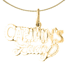 14K or 18K Gold Captain's Lady Pendant
