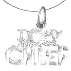 Colgante I Love My Chief de oro de 14 quilates o 18 quilates