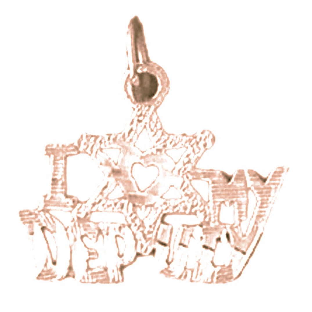 14K or 18K Gold I Love My Deputy Pendant