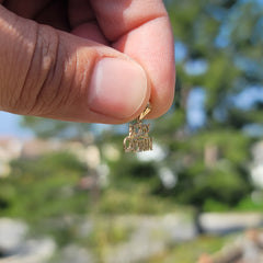 Colgante de oro de 14 quilates o 18 quilates Amo a mi capitán