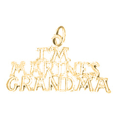 14K or 18K Gold I'M Marines Grandma Pendant