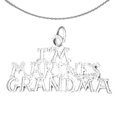 14K or 18K Gold I'M Marines Grandma Pendant