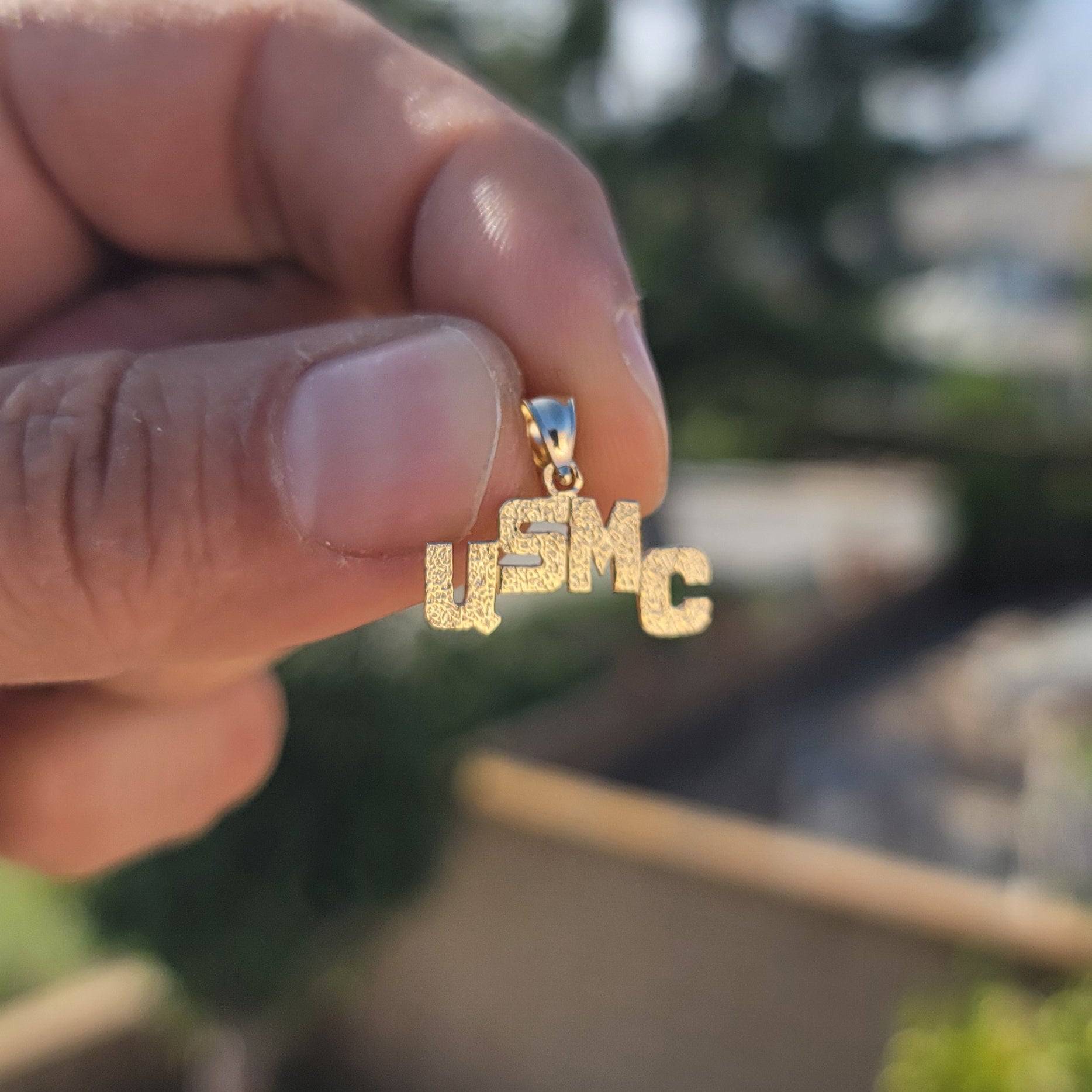 14K or 18K Gold USMC Pendant